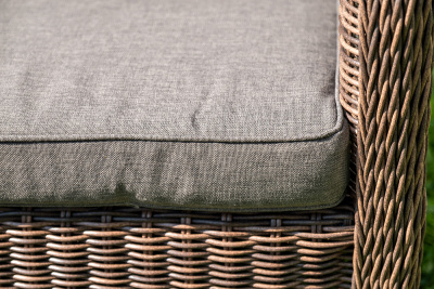 "Гляссе" лаунж-зона из искусственного ротанга, цвет коричневый