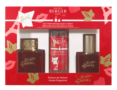 Набор подарочный Лолита Лемпика Красная: интерьерные спрей-духи 50мл и диффузор 90мл