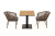 "Каффе" обеденная группа на 2 персоны, цвет "дуб"