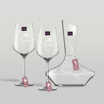 Набор: 2 бокала для вина 770мл и декантер 750мл Gracias